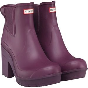 High heel hunter boots